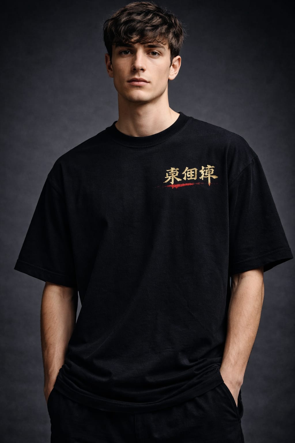 Shadow Realm Oversized T - Shirt (Dark Resonance)